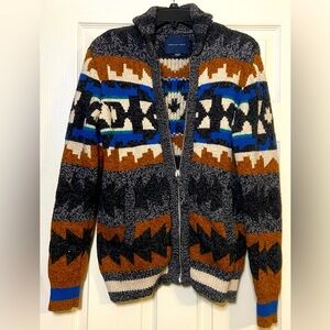 American Eagle Uni-sex Sweater Aztec Size X-Small Full Zip